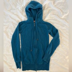Juicy Couture cashmere zip up cardigan hoodie